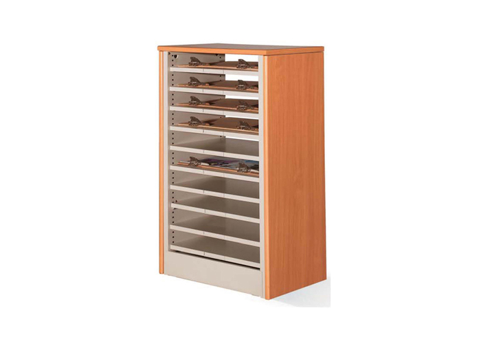 圖書(shū)館家具|報(bào)紙架|辦公家具|十層單面報(bào)紙平放架|期刊架|圖書(shū)架|報(bào)紙存放柜