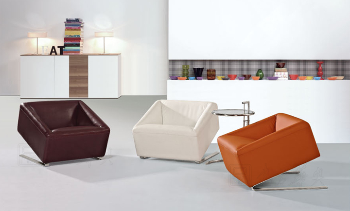 現代真皮沙發(fā)